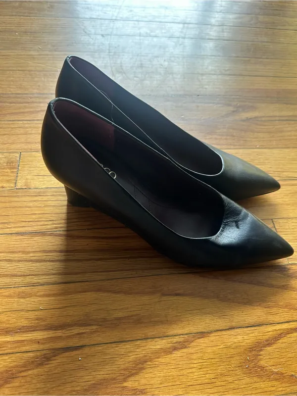 Franco Sarto Frankie Pointed Toe Wedge Pump Leather Dress Shoes Women’s Size 9M - Image 3