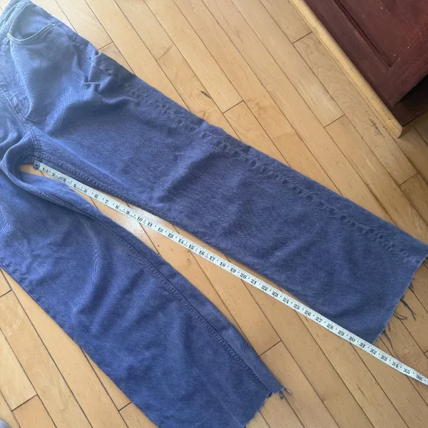 ZARA Purple Wide Leg Denim Jeans Size 4 - Image 5