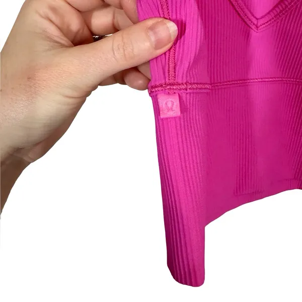 Lululemon Power Pivot Tank Top *Rib in Sonic Pink W1CQMS - Image 6