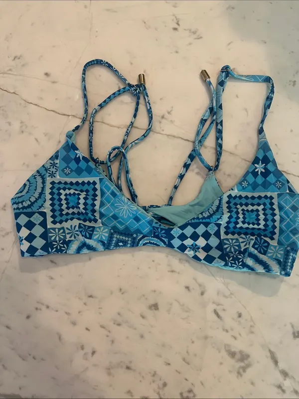 Blackbough Fiona Blue Floral Printed Bikini Set - Image 4