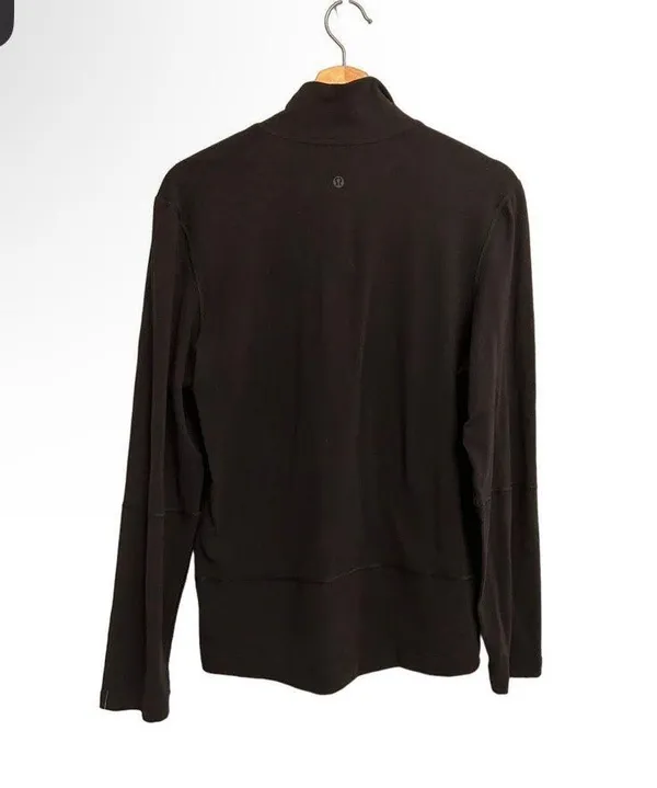 Classic Activewear 1/4 Zip Pullover Black Medium - Image 4