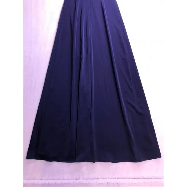 Lulus Maxi Dress Womens Size M Navy Blue Cowl Neck Satin Formal Gown New - Image 10