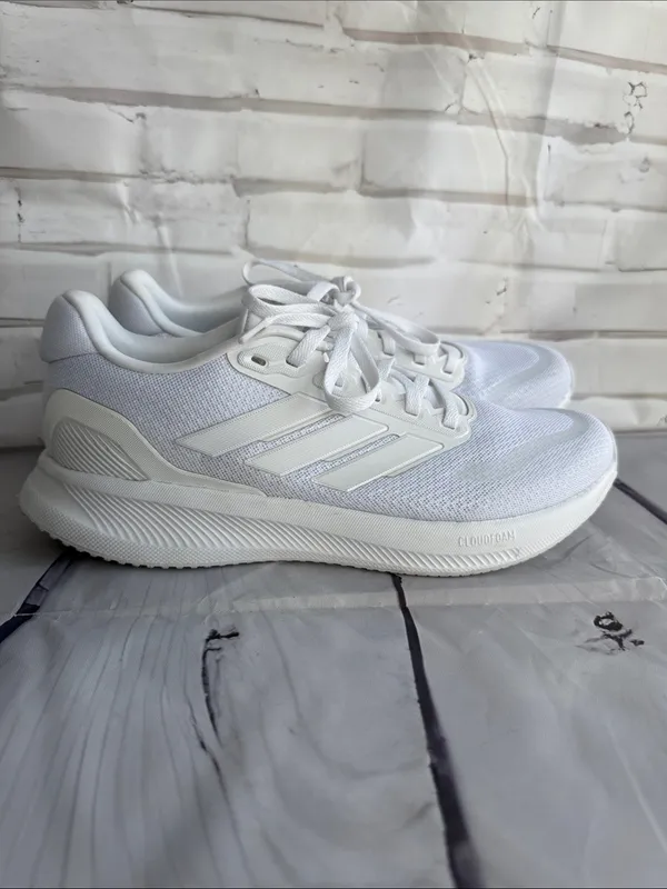 adidas Ortholite White Mesh Lace-Up Sneakers - Image 3