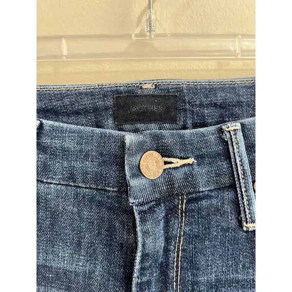 MOTHER‎ The Looker Crop Skinny Jeans Dark Wash Stretch Denim Sz 26 - Image 9