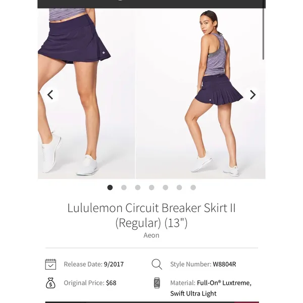 Lululemon Circuit Breaker Skirt 8 women - Image 7