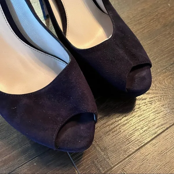 Purple Prada Suede Heels - Image 8