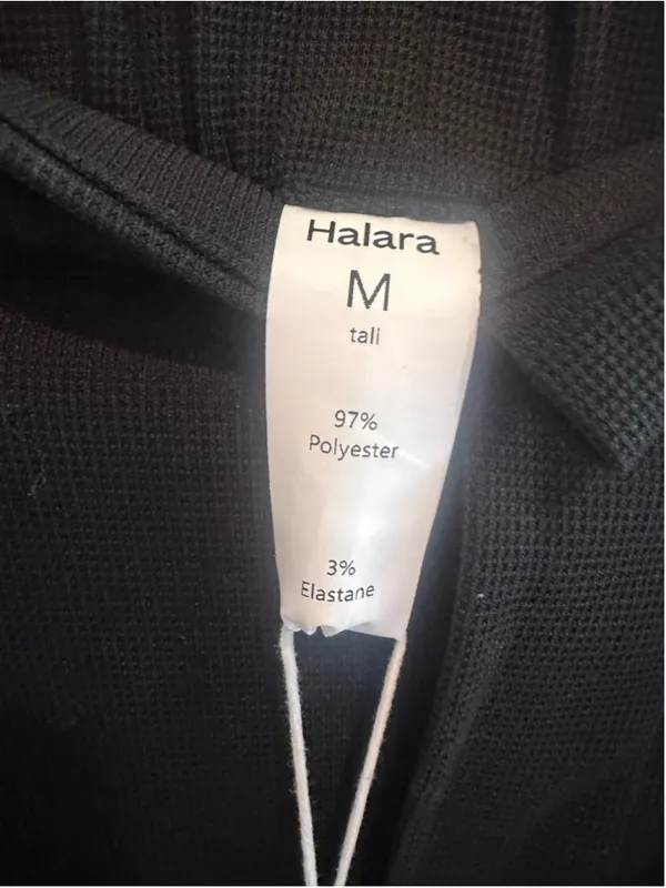M(Tall) Halara High Waisted Plicated Side Pocket Wide Leg Waffle Work Pants - Image 7