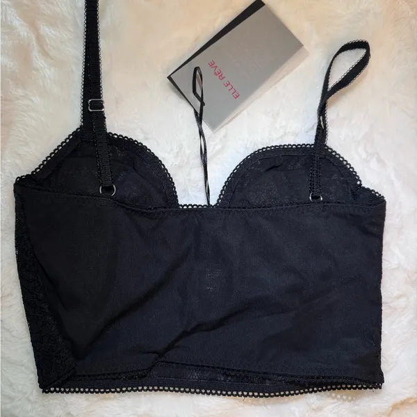 Elle Reve Kiss Corset Top Black NWT‎ Size XL - Image 2
