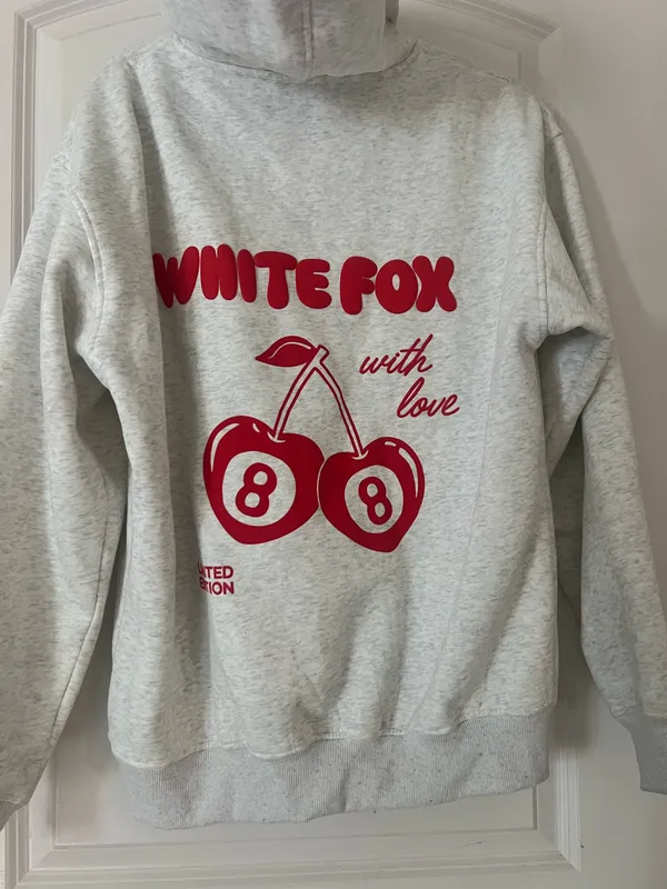 White Fox Hoodie Boutique Oversized - Image 2