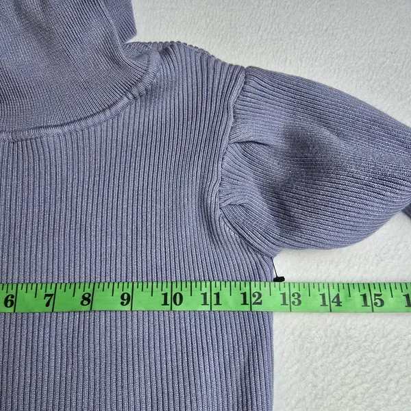 ELLIATT Victoria Knit Dress‎ Ribbed Turtleneck Midi Greay Womens Size S - Image 9