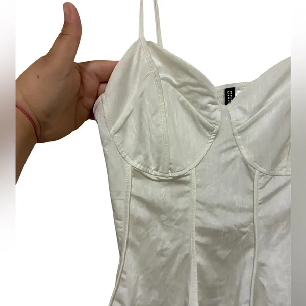 Divided Women's Cream Corset Bustier Top L - Image 5