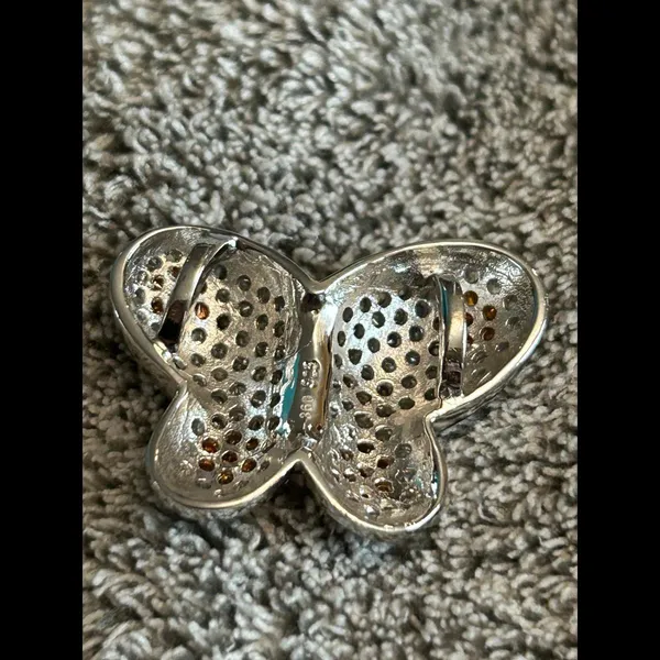 Silver sterling silver 925 s925 pendant butterfly - Image 2