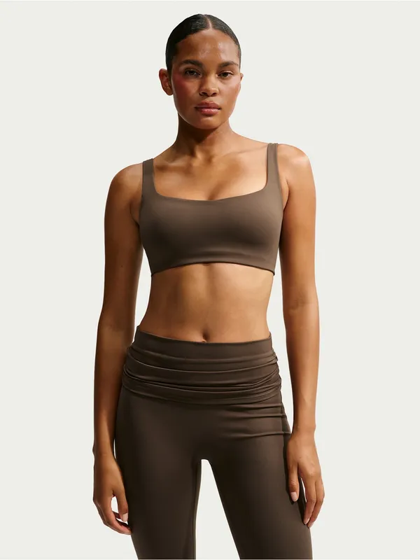 NIKE X SKIMS (G15) Matte Scoop Neck bra | Color Currant | Size MEDIUM - Image 2