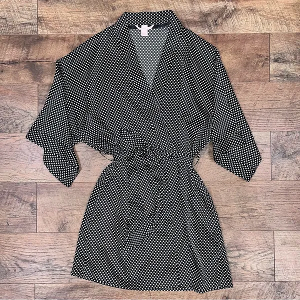 Victoria’s Secret Silky Black Robe with Pockets & Tie-Waist - Image 14