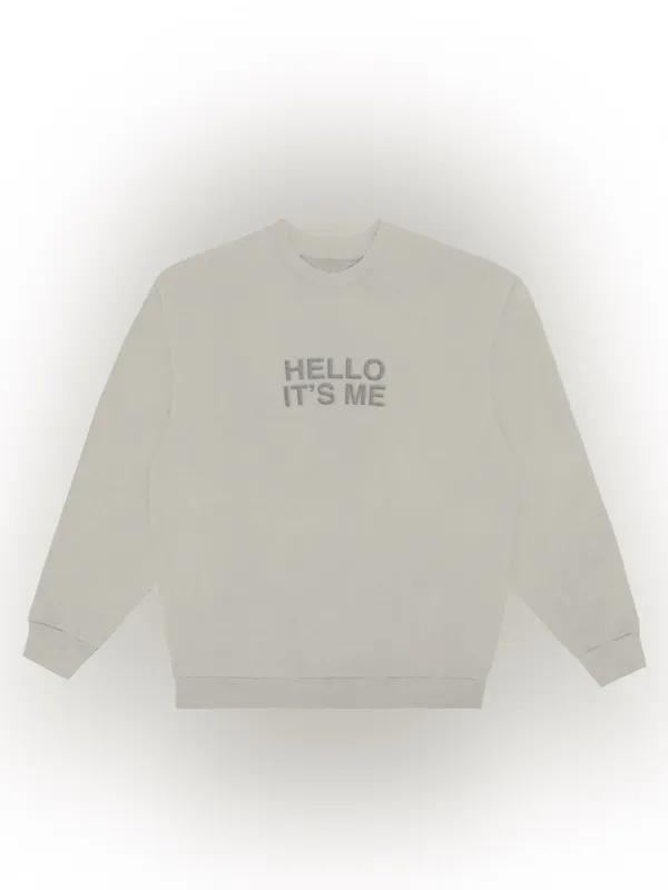 Adele Hello It's Me Crewneck Sweatshirt Official Concert Merch Bone White Medium - Image 7