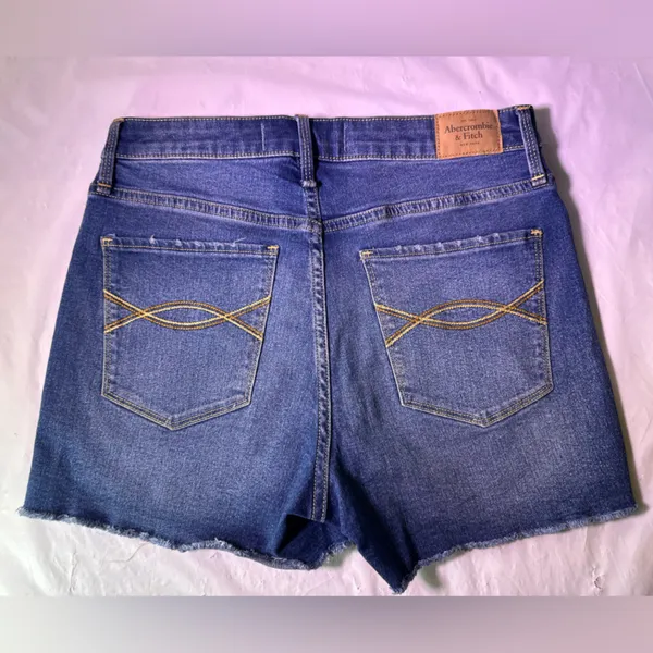 Abercrombie & Fitch Classic Blue Jean Shorts - Image 4