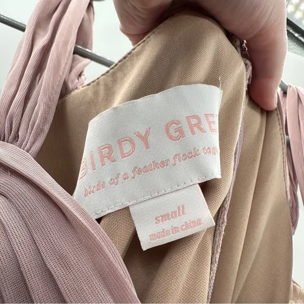 Birdy Grey Maria Convertible‎ Bridesmaid Maxi Dress in Mesh Mauve Sz S NEW - Image 7