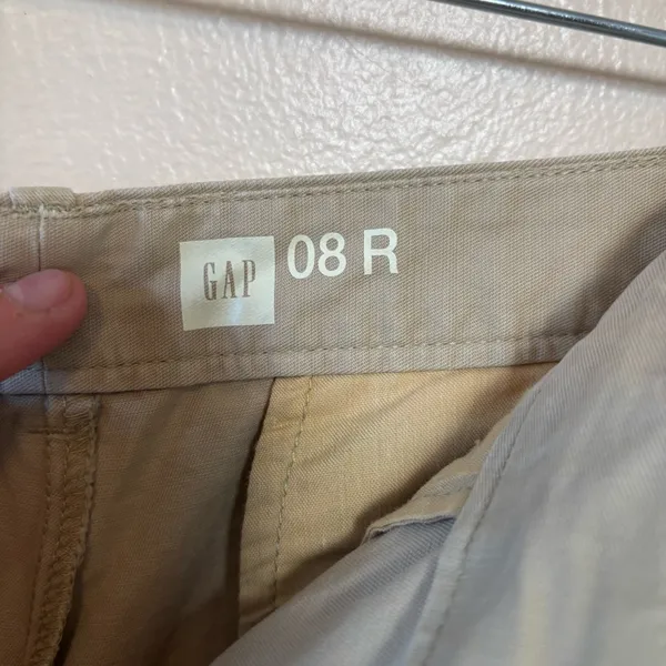 Gap Womens Shorts Chino Khaki‎ 100% Cotton Pockets Short Tan Size 8R - Image 7