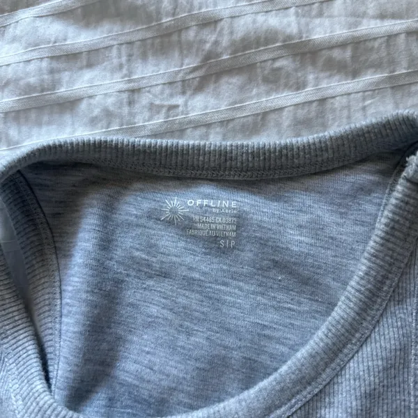 OFFLINE by Aerie Tank Grey - Image 4