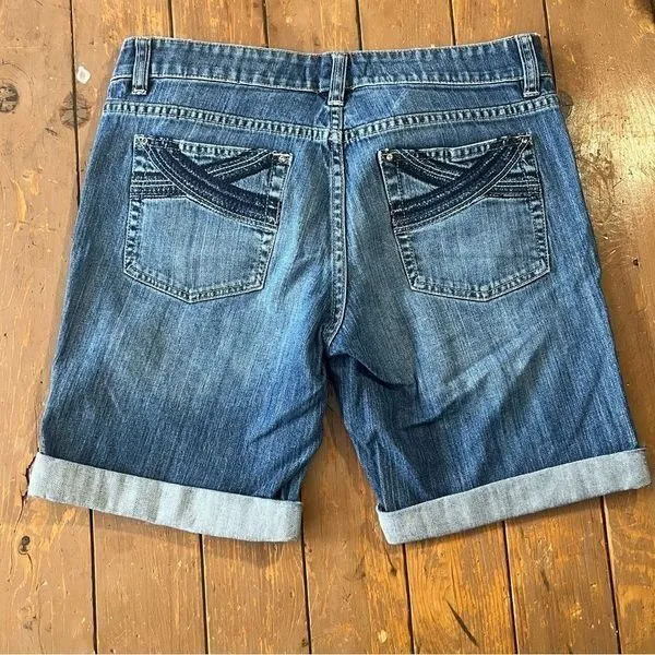 White House Black Market Nior Bermuda Blue Jean Shorts - Image 6