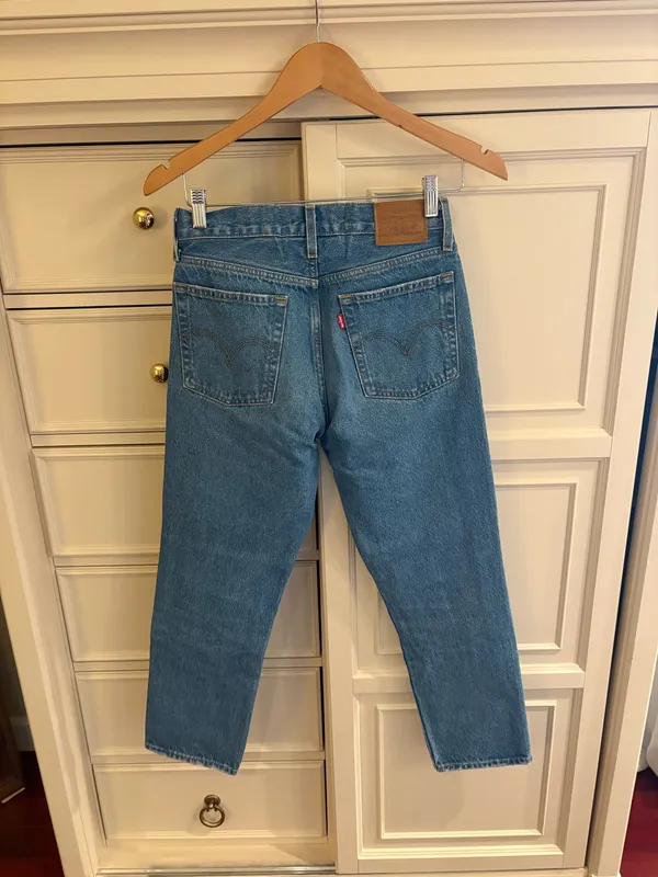 Wedgie Levi’s Straight Jeans High-Rise Button Fly - Image 5