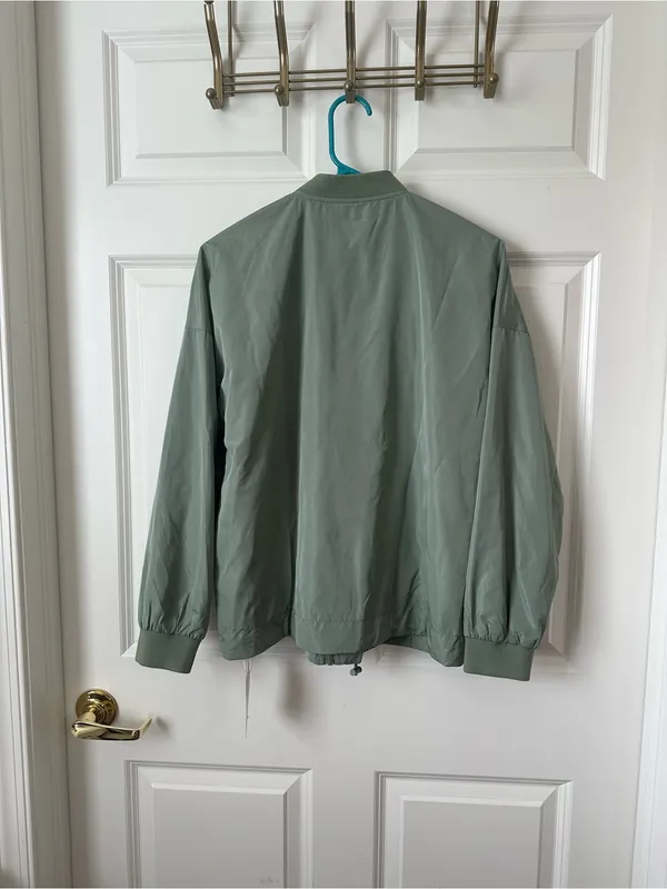 Halara Sage Zipper Fly Relaxed Casual Bomber Jacket with Pockets Size S - Image 2