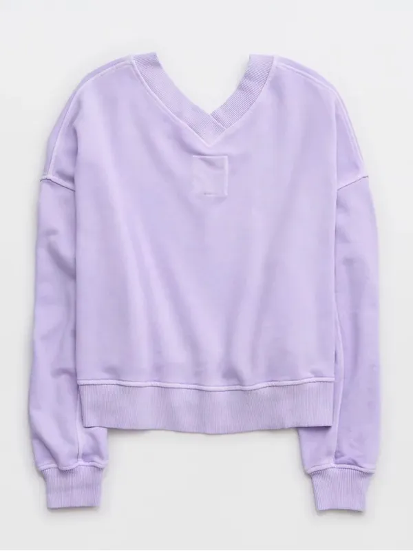Aerie‎ House Party Sweatshirt Lavender Purple - Image 8