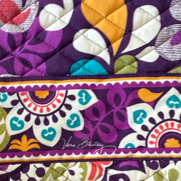 Vera Bradley Purple Floral Quilted Tablet Case / J38 - Image 2