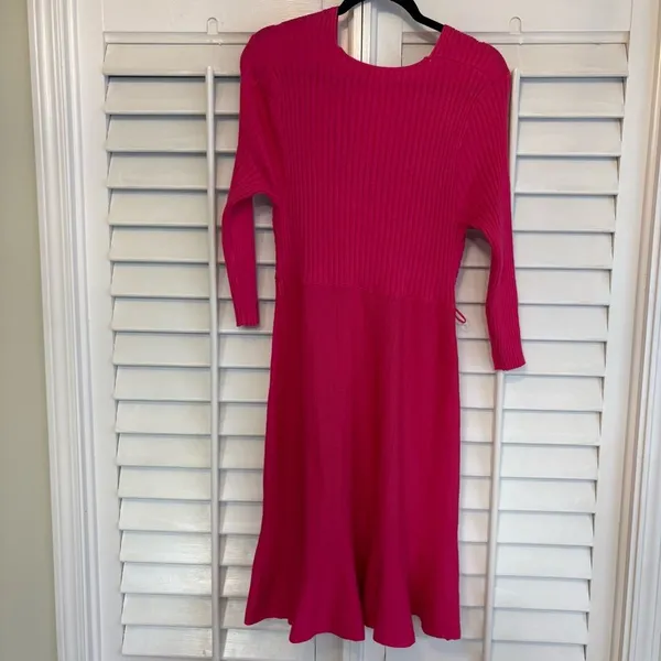 Cato Pink‎ Ribbed Sweater Dress Size Medium - Image 2