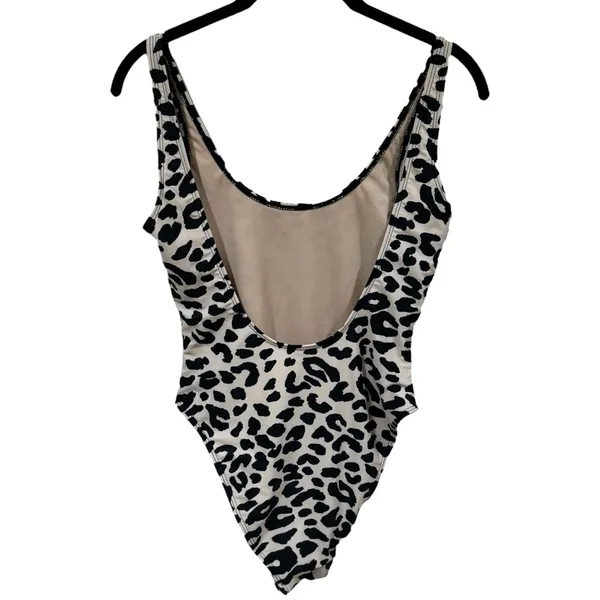 NEW Dixperfect Malibu Retro 80/90s High Cut Low Back Leopard One Piece Size‎ S - Image 9