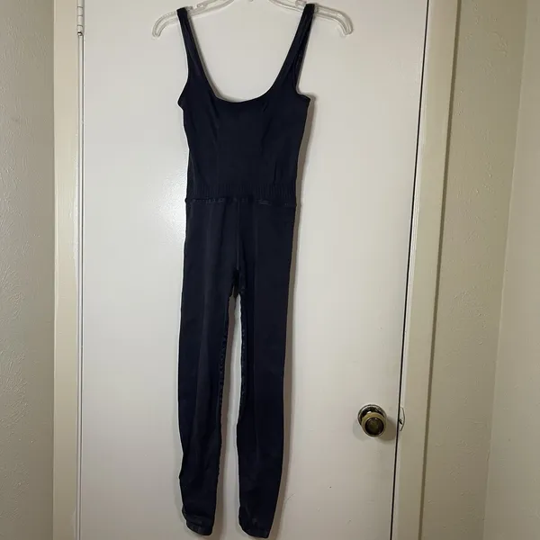 Free People Fp Movement Good Karma jumpsuit in black wash XS - Image 2