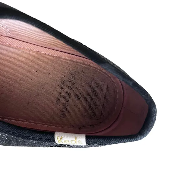 Keds x Kate Spade Glitter Sneakers Black Size 5M Champion Coquette Party - Image 9
