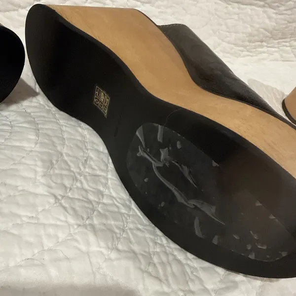 NEW 40/9 Black Free People Gabriela Clogs Platform Wedge Black Patent Leather - Image 7