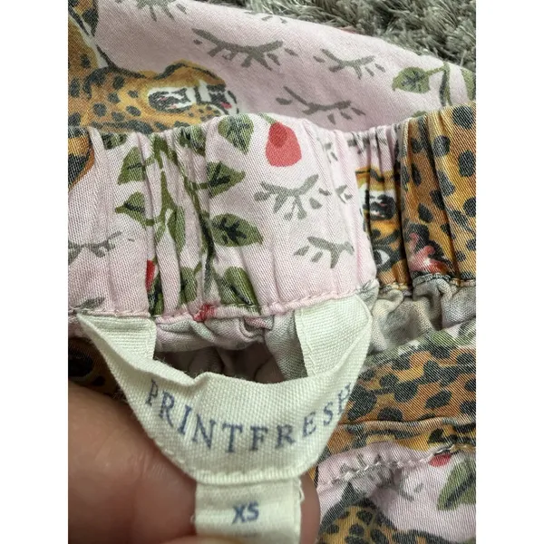 Printfresh Bagheera Pink Leopard Cotton Pajama Sleep Shorts Womens Size XS - Image 8