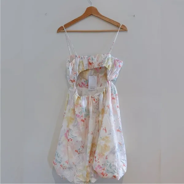& Other stories printed floral bubble party dress size‎ 6 - Image 3