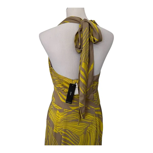 Banana Republic Size-8/Petite Maxi Dress‎ Tie Back Halter Botanica Printed $150 - Image 15