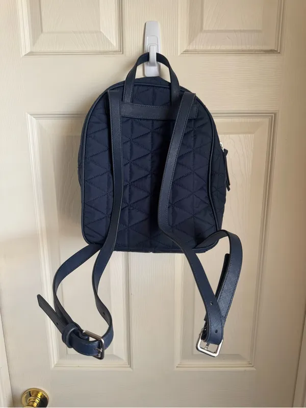 Kate Spade Mini Quilted Navy Blue Backpack - Image 2