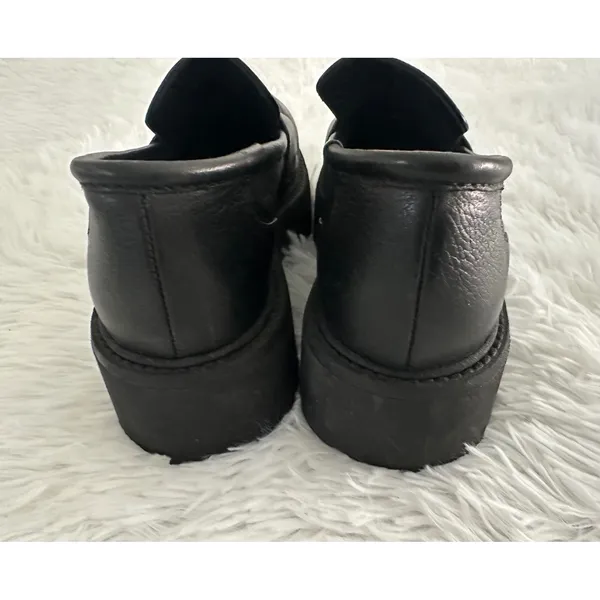 Paloma‎ Barceló Black Leather Loafers Shoes sz 36 - Image 3