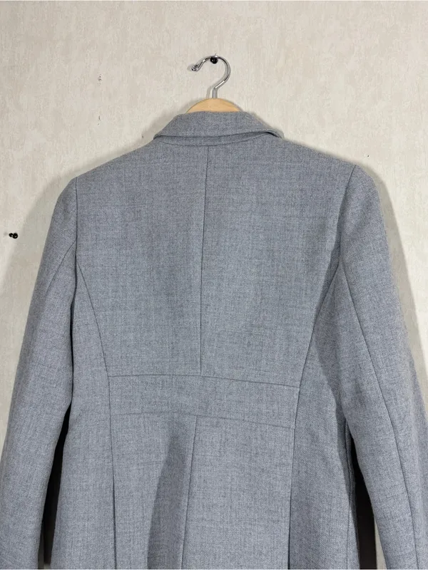 J. Crew Women’s 100% Wool Blazer Jacket Two Button Tailored in Gray 8 - Image 5
