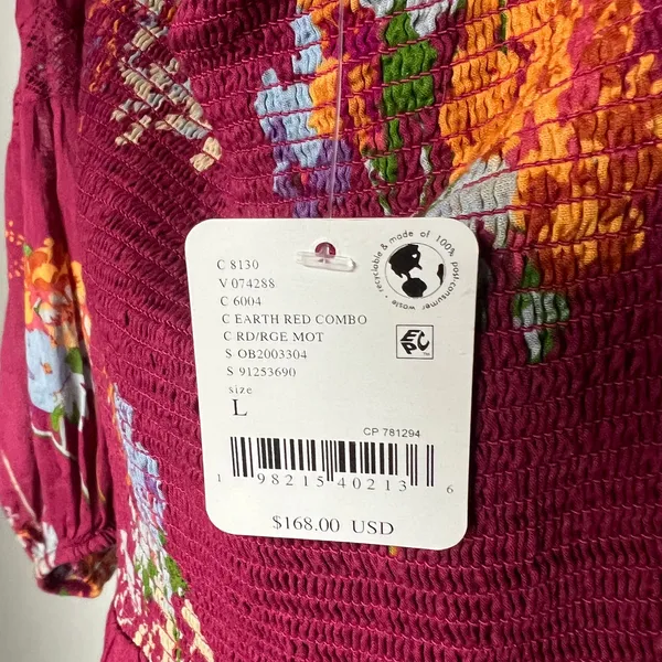 Free People Floral Morning Glory Maxi Dress Size Large - Image 5