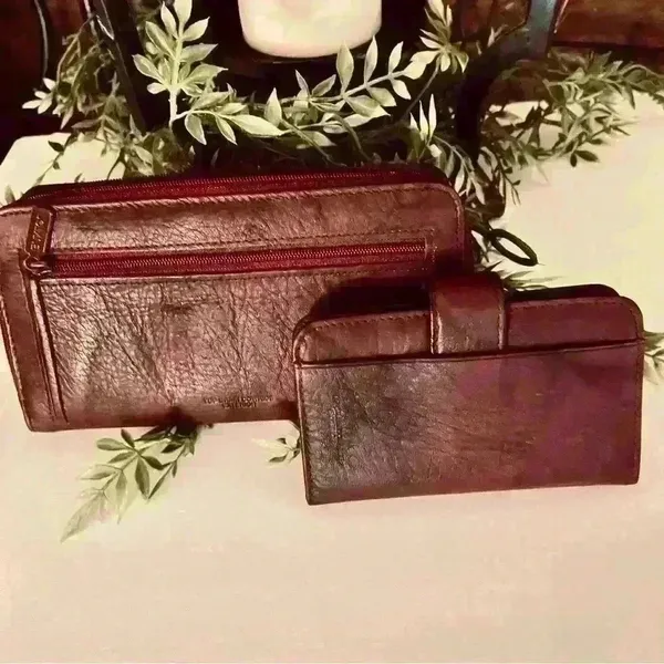 Burton Brown Leather Wallet Set - Image 8