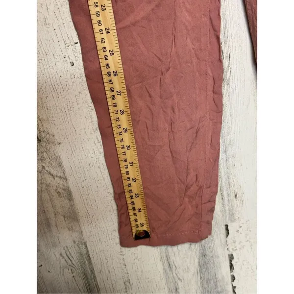 Ambiance Womens comfortable relaxed paper bag pants Size small - Image 5