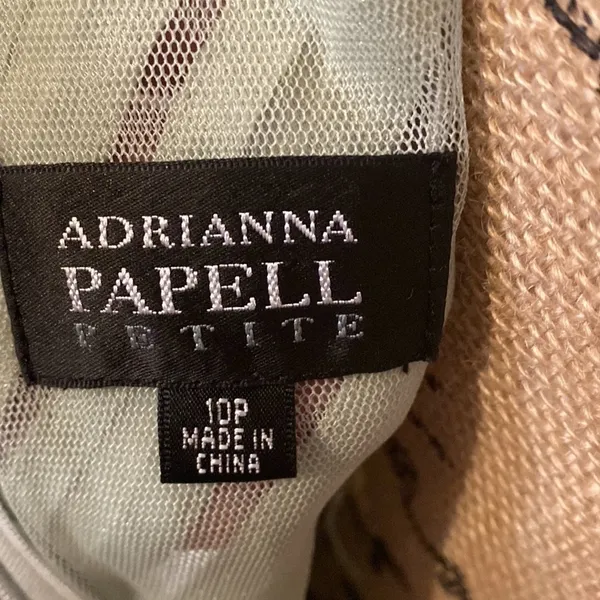 Adrianna Papell Petite Size 10P Mint Green Ruffle Tiered Cocktail Dress - Image 6