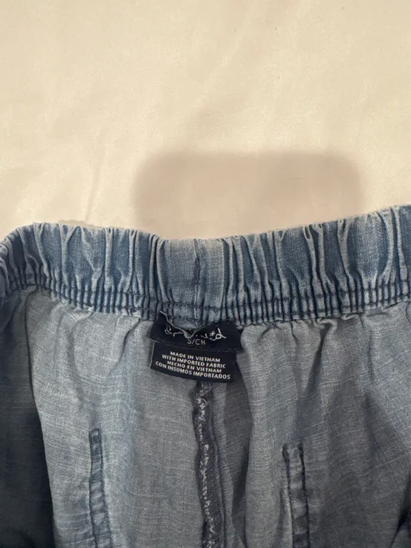 Denim pants stretchy Blue - Image 3