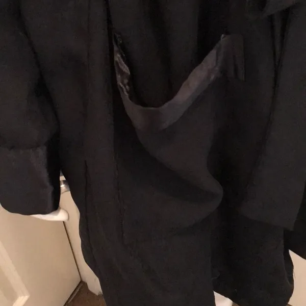 Victoria's Secret Medium Black Sheer Sexy Vintage Robe - Image 4