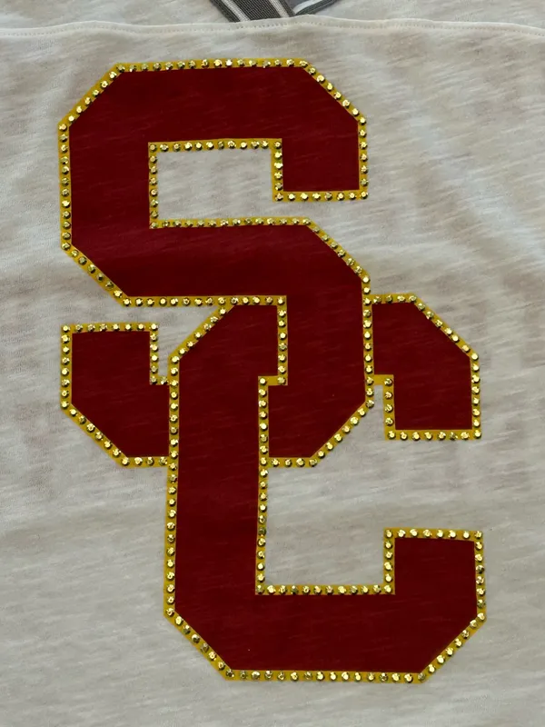 VS PINK University of Southern California USC Trojans oversized gameday shirt XS - Image 4