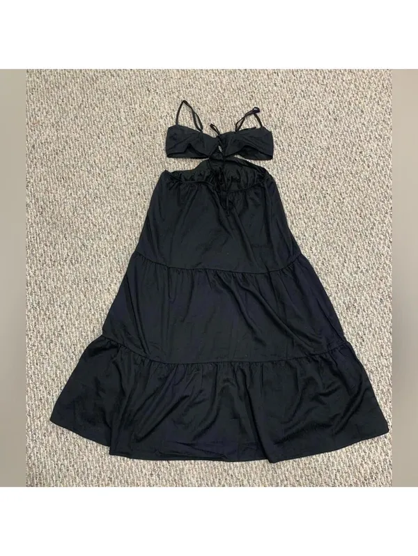 Princess Polly Oswell Maxi Black Dress - Size 12 - Image 2