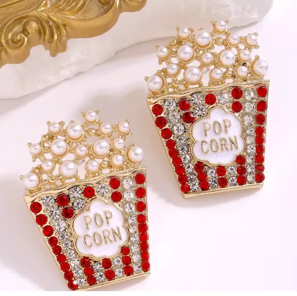 Movie Popcorn Earrings - Image 3