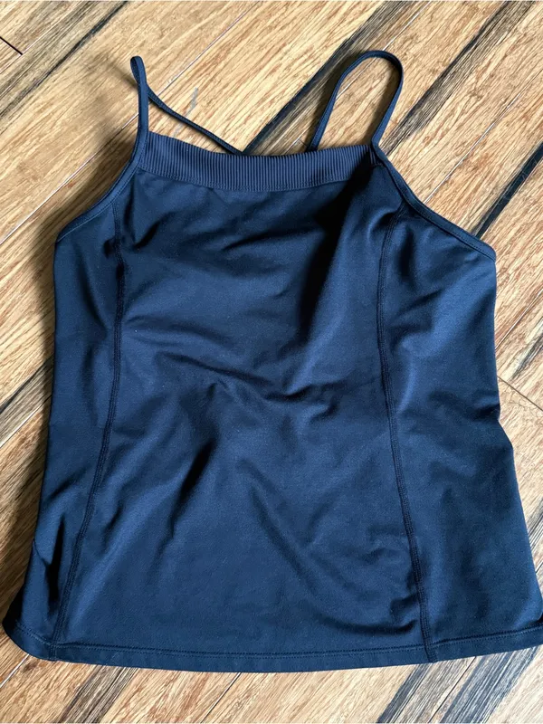 Free People Black Batter Up Tank Top - Image 2