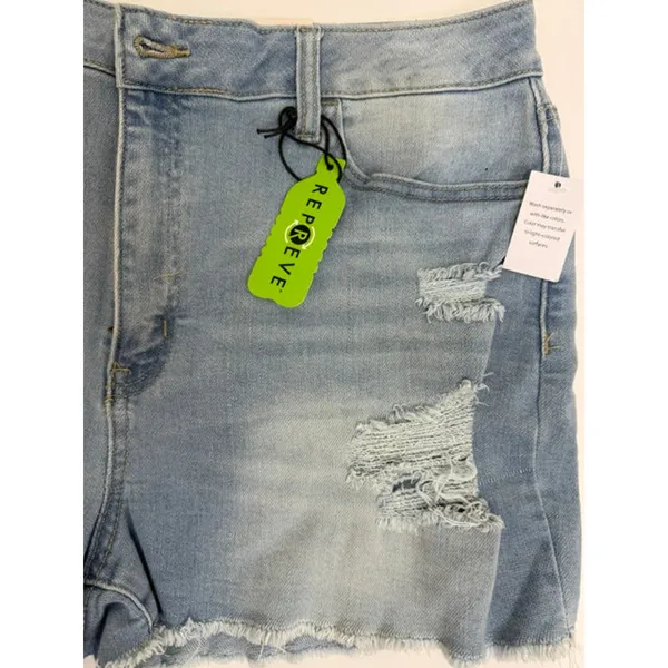 SO Curvy Shortie Jean Shorts Sz17/33W(NWT, Super High Rise) - Image 5